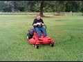 First day with a Z Turn Lawnmower wreck fail (very funny)