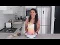 How to Make an Extra Tall Cake! Ombre Sunset Buttercream | Georgia's Cakes