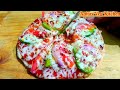 Tawa Pizza Recipe| Veg Pizza on tawa without yeast | तवा पिज्जा रेसिपी | Pizza without oven at home|