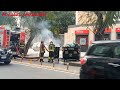 vigili del fuoco Palermo: [INCENDIO RIFIUTI] arrivo panda 4x4 + aps city 2020/Fire truck responding