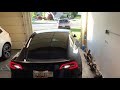 2021 Tesla Model 3 summon in a garage