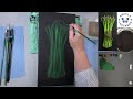 How to Paint Asparagus - NEW SERIES! -  Acrylic Painting LIVE Tutorial