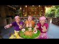 Fried Chicken Fried Rice and Fried Noodle Yummy Recipe Cooking and Eating Show