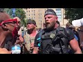 Armed militia, Black Lives Matter protesters collide in Louisville marches