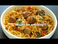 Turn Costco Chicken Meatballs into delicious meals| Pad Thai Noodles with Meatballs and Veggies|