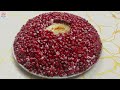 I prepared Pomegranate salad in a different way. Prepare this bracelet salad you too!