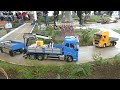 MIND BLOWING RC MACHINES IN ACTION - SCALEART HYDRAULIC CRANE PALFINGER MB AROCS