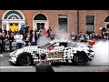 Corvette Z06 Burnout at Gumball 3000 startline