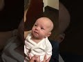 My baby hears me for the first time and is almost moved to tears!