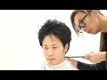 ASMR Charismatic hairdresser's skillful haircut and the sound of scissors/THE FIRST CUT