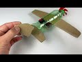 How to Make Flying Airplane Using Plastic Bottle and Cardboard