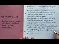 17.22 GENESIS cursive handwriting / Holy Bible / KJV