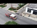 IFD Station 7 responding to downtown garage fire