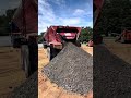 Peterbilt hauling 42k lbs of gravel