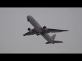 (4K) Japan Airlines B767 No.2 taking off from Hiroshima Airport