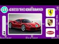 Guess The Car Brand By Car | CAR LOGO QUIZ |Porsche |Lamborghini | Bugatti | Lamborghini | FERRARI