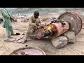 Amazing Works Jaw Crusher Machine Bearings Replacement  || How To Replace Bearings