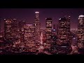 Downtown Los Angeles Night 4k Aerial Drone Footage