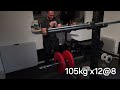 Paused Belt Squat : 115kg x6@7