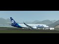 #swiss001landing Alaska Airlines B737-800 butter and Juneau