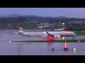 ETIHAD A350-1000 (4K) A6-XWA WATERSPRAY LANDING