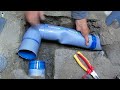 How to change a 100 mm PVC drain elbow - Plumber's Tricks