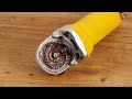 Broken DeWalt Angle Grinder 110V AC TO 20V DC Conversion  Cord → Cordless Restoration