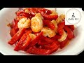 Fry Bell papper with shrimp