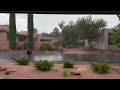 Heavy thunderstorm in Sedona, AZ! (Small hail, gusty winds, heavy rain, and more!)