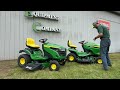 The John Deere S100 Series Lawn Tractor v.s. The X300 Series Lawn Tractor