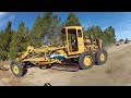 Starting an old road grader with a pony engine