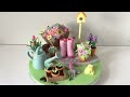 Gardening Theme Cake Toppers | Mother's Day Cake Toppers | Spring Themed Fondant Toppers