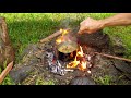 Jungle Survival Food: Air Potato Harvest and Campfire Cooking