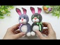 🐰Wonderful Bunny/Rabbit made of Yarn. 🐰Pom Pom Bunny/Rabbit DIY