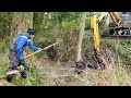 Two Beaver Dams Removal With Excavator No.76.2