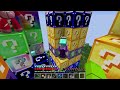 LUCKY BLOCK TOWER RACE VS SMILING CRITTERS in Minecraft!