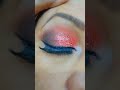 Red Shimmer eyes Tutorial #viralvideo #youtubeshorts #makeup #trending