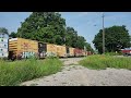 Amtrak 97, the Maple Leaf leads CN 421 through Clifton.