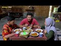 tumis pepaya muda hasil petik dari kebun, telur dadar daun kelor super nikmat, masakan desa