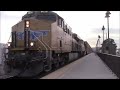 Union Pacific Trains at Alpine, TX with UP 7400 !!!  -12/19/2016
