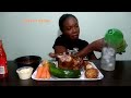 ASMR MUKBANG| Eating Whole Fried Chicken| Cooking & Eating Sounds| Jamaican Mukbanger
