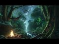 Forest Night ✨ | River and Campfire sound | for Deep Sleep And Meditation 🧘‍♀️