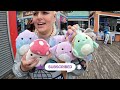 Winning Squishmallows From the Carnival Games at Casino Pier
