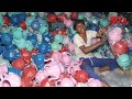 Amazing Utiliszation of Waste Plastic Bags to Manufacture Asian Lota | Recycling Proces