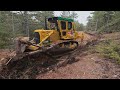 Caterpillar D7g Bulldozer Cuts Steep Slopes and Creates Roads #bulldozer #caterpillar #tractor