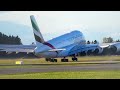 Emirates Airbus A380-800 Takeoff Christchurch Airport!