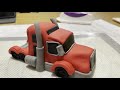 How to make a fondant truck | Edible Red Demi Truck Tutorial | 100% Edible Fondant Cake Topper