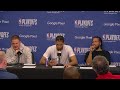 Jalen Brunson, Josh Hart & Donte DiVincenzo talks Game 6 Win vs 76ers, Postgame Interview