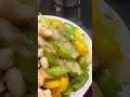 Healthy and delicious sauté shrimp with vegetables 清炒大蝦