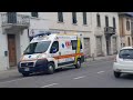 passaggio ambulanza del soccorso avanzato della Misericordia di Loro Ciuffenna in emergenza